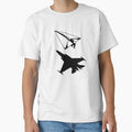 Paper Plane Fighter Jet Shadow Minimalist Streetwear Design by ByJD Assembly