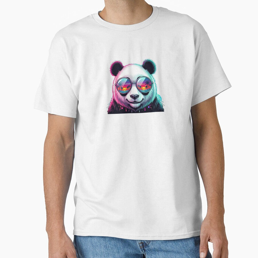 Chill Panda Neon Sunset Shades by KevLarPrints