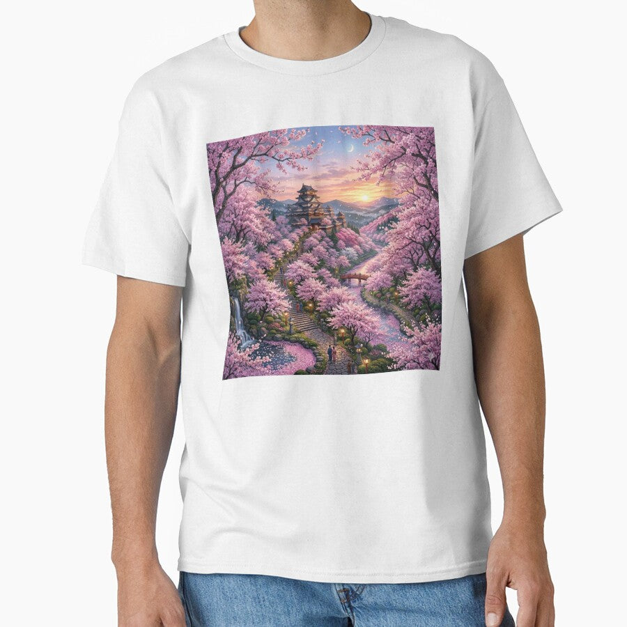 Japanese Cherry Blossom (sakura) T-Shirt by Hana24-store