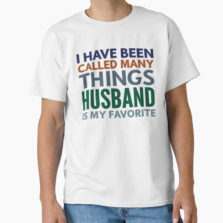 Husband Is My Favorite – Bold Typography Design for Men by TeeTimeTreasure