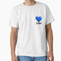Pixelated Blue Heart - Retro Gaming by Fikuall