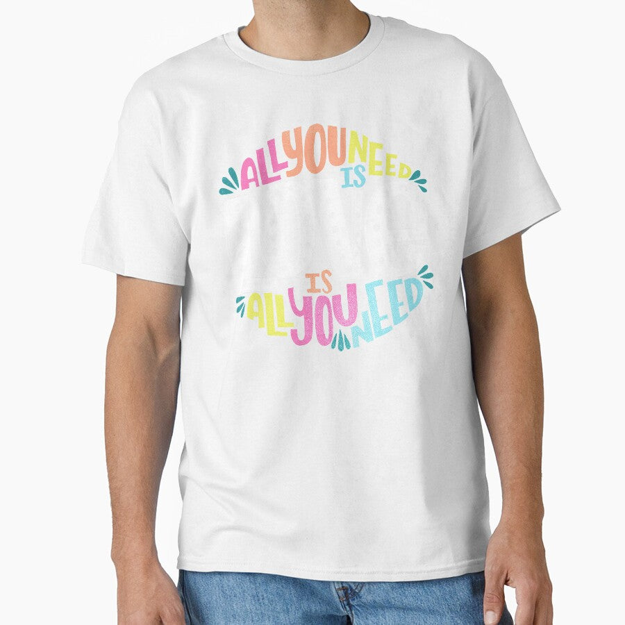 All You Need is Love Typographical Design in Multicolors by PaulC71
