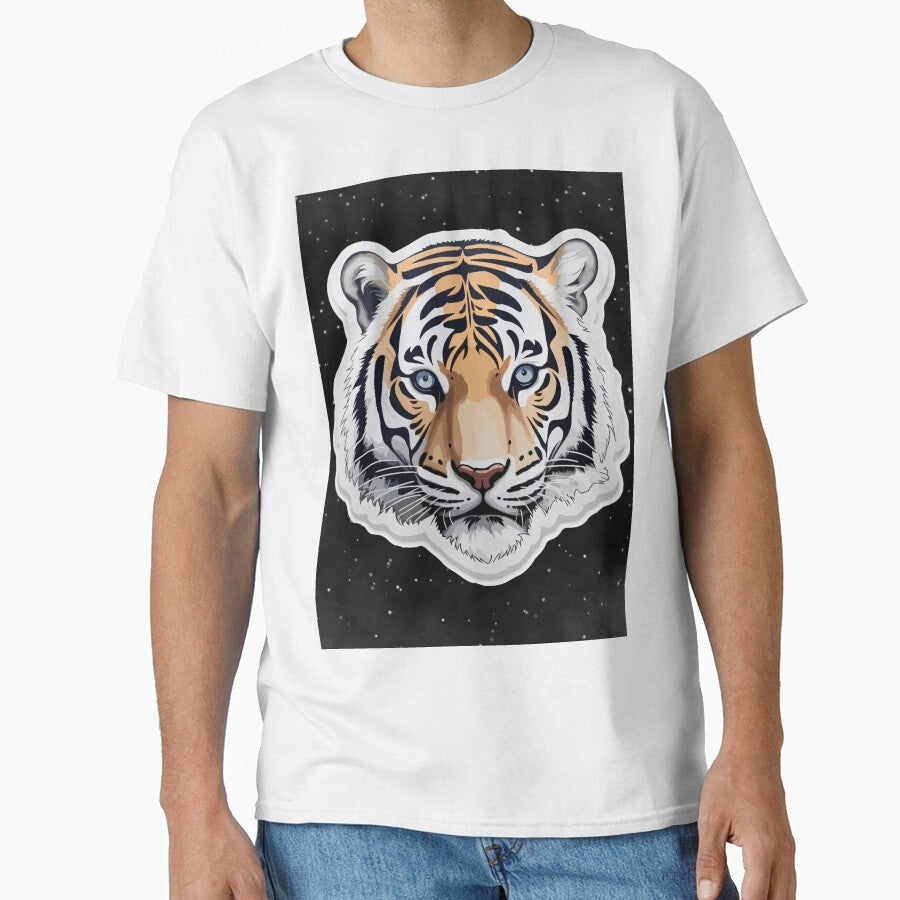 TIGER GRAPHIC TIGER STARE DESIGN by OnlineTshirtMan