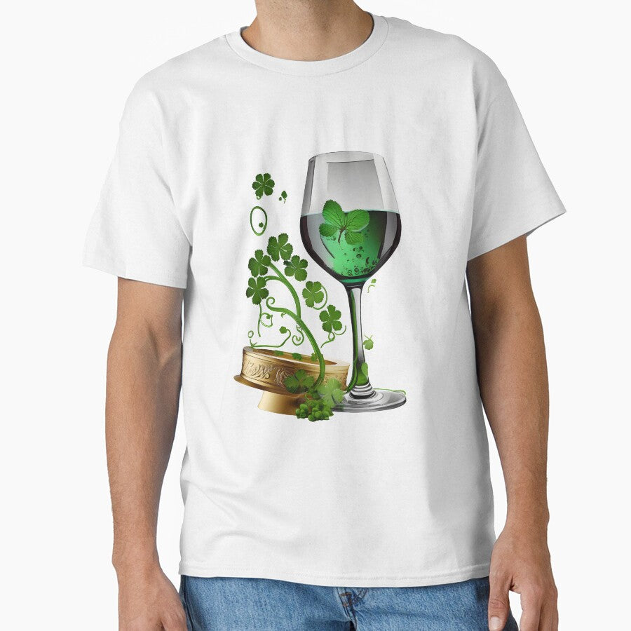 St patrick's day wine glass by Urban-Swaggz