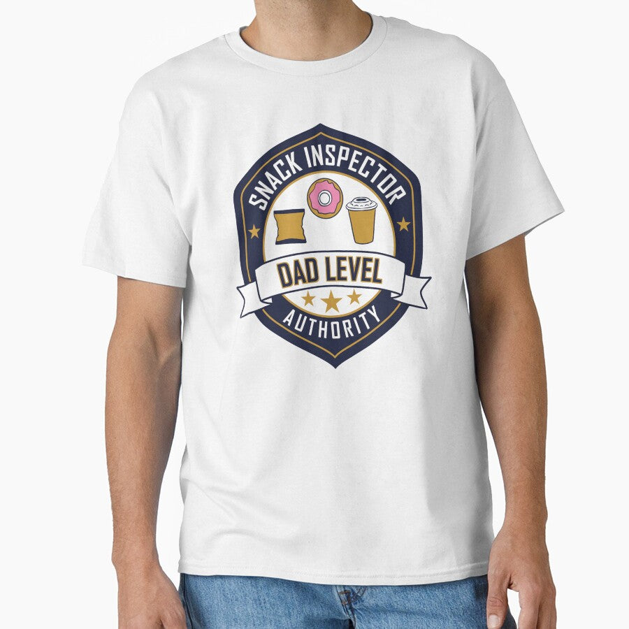 Snack Inspector Dad Level Authority by FlashCraft Design