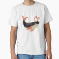 cute sassy black and pink pattern whale by The Red Shop