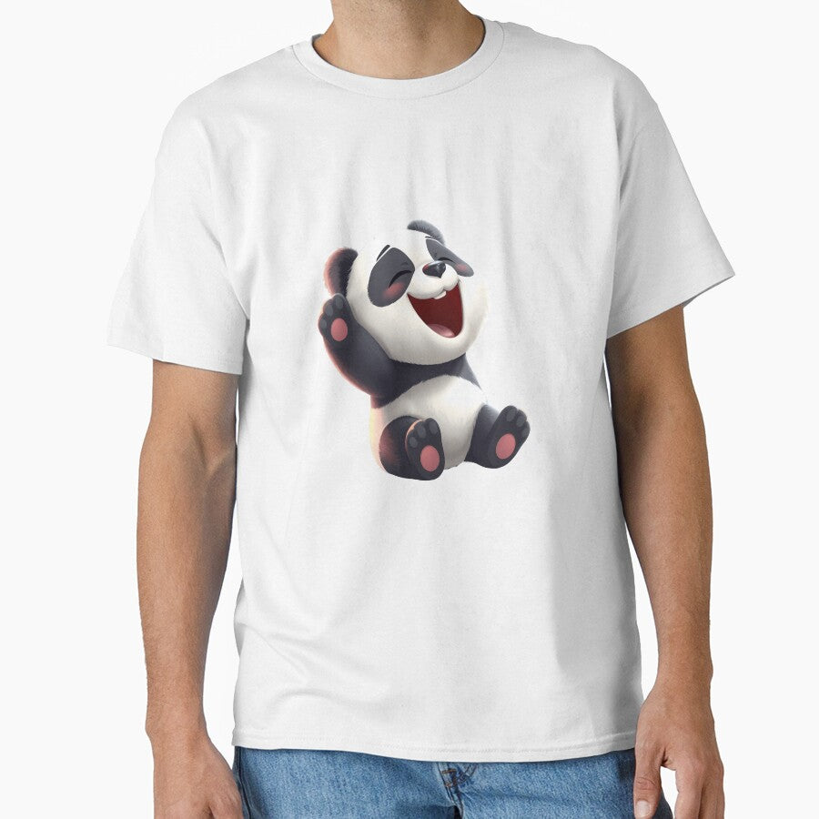 Cute Laughing Panda Cartoon | Adorable Happy Panda Art by gtrock