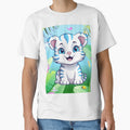 TIGER GRAPHIC BABY BLUE SIBERIAN TIGER DESIGN by OnlineTshirtMan