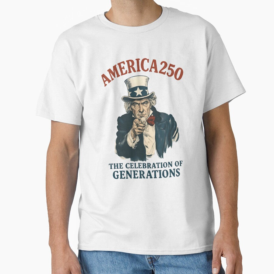 America 250 – Uncle Sam Patriotic Anniversary Design by HANG ON STUDIO