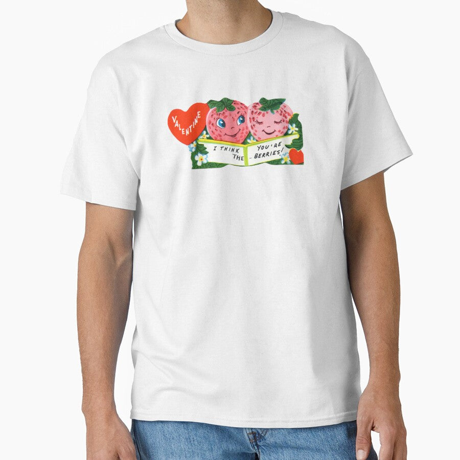 Vintage Valentine Anthropomorphic Strawberry Strawberries by JimNEmDesigns