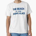 The Beach Is My Happy Place Type Only by jaycartoonist