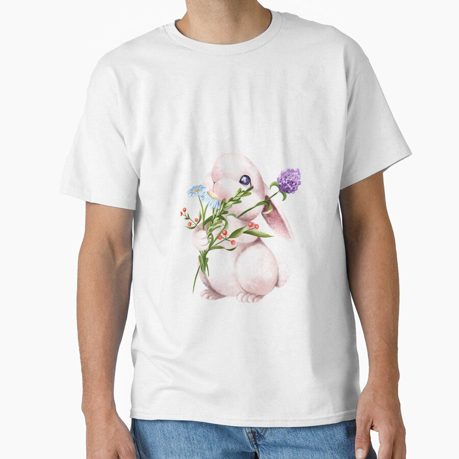 "Happy Easter: Charming t-shirt with a cute bunny for unforgettable Easter celebrations" by T-ShirtGalerie