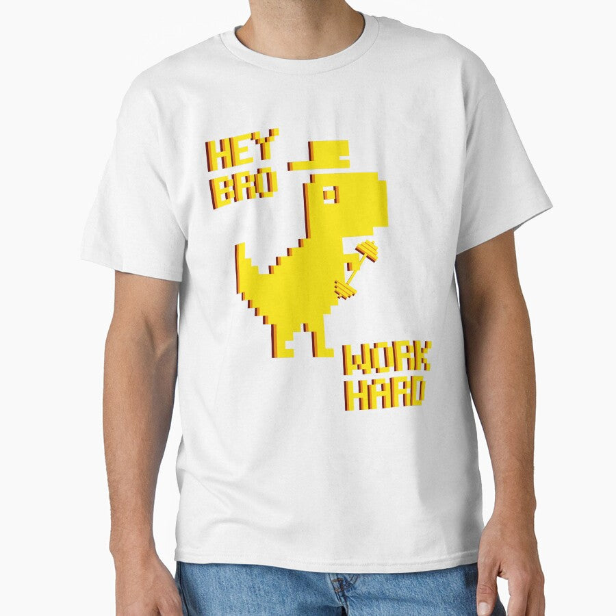 Hey Bro Work Hard, Offline Tyrannosaurus by 36barek