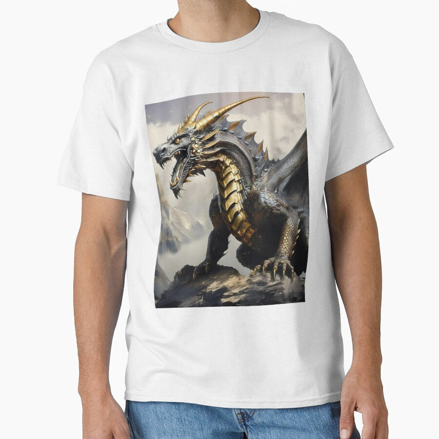 Black and gold dragon no3 by BAR DEC