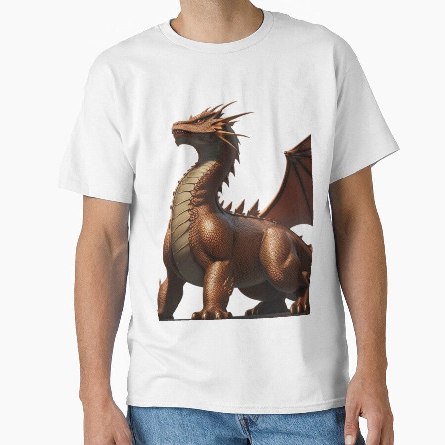 Brown Dragon - Black T by LuizSilva1983