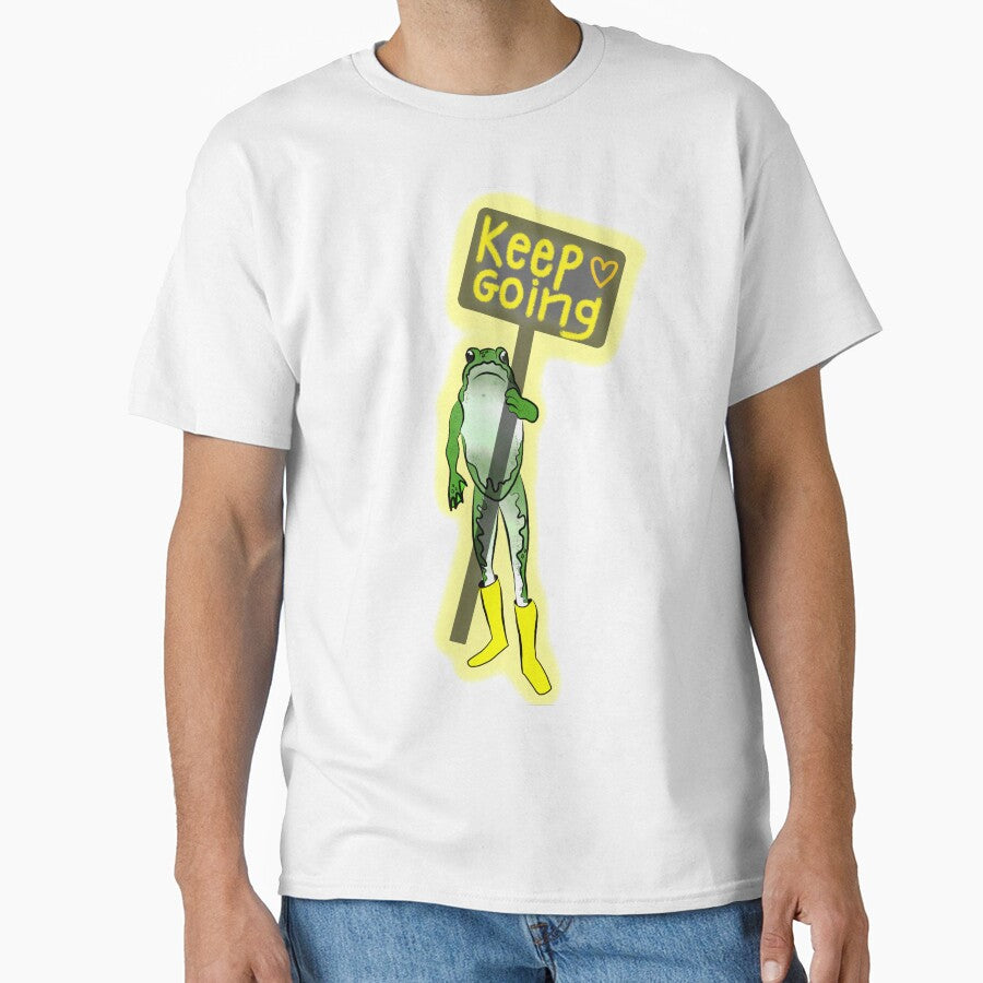 Keep Going Frog by GemimaRosaArt