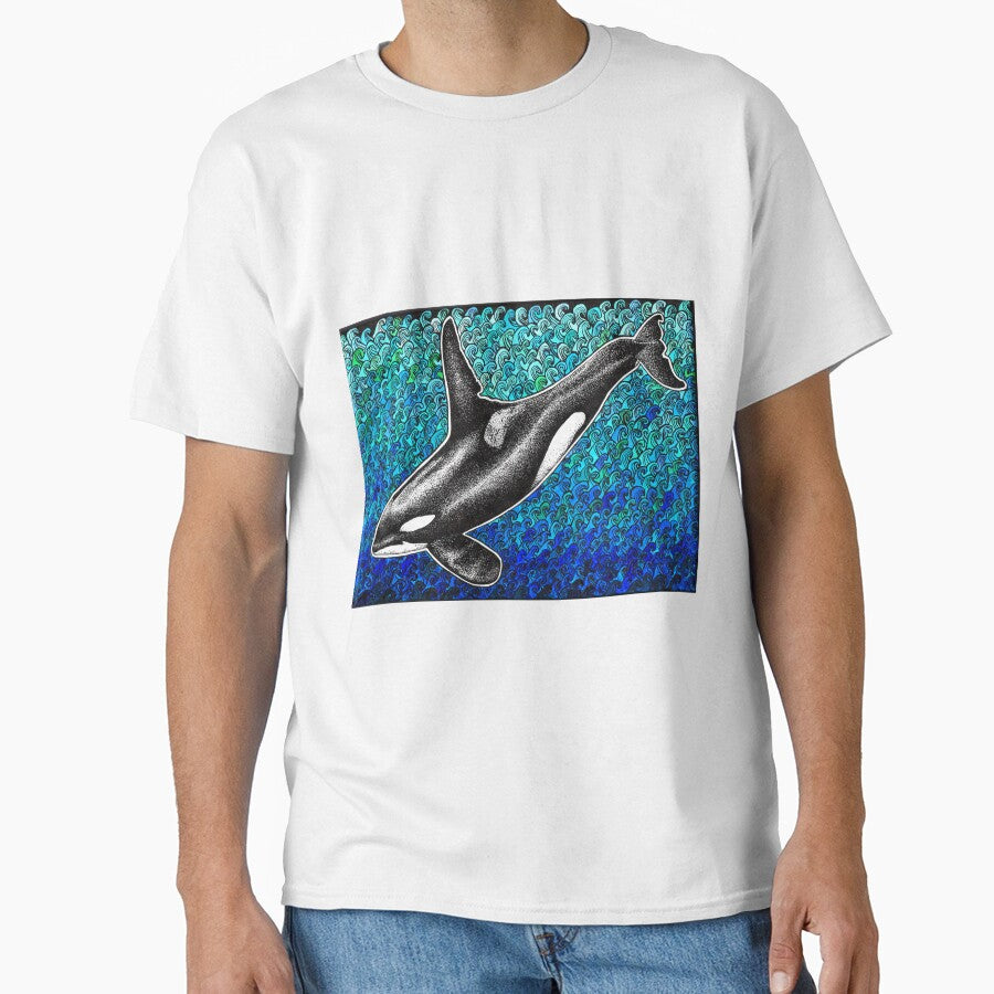 Orca and ocean by chloeyzoard