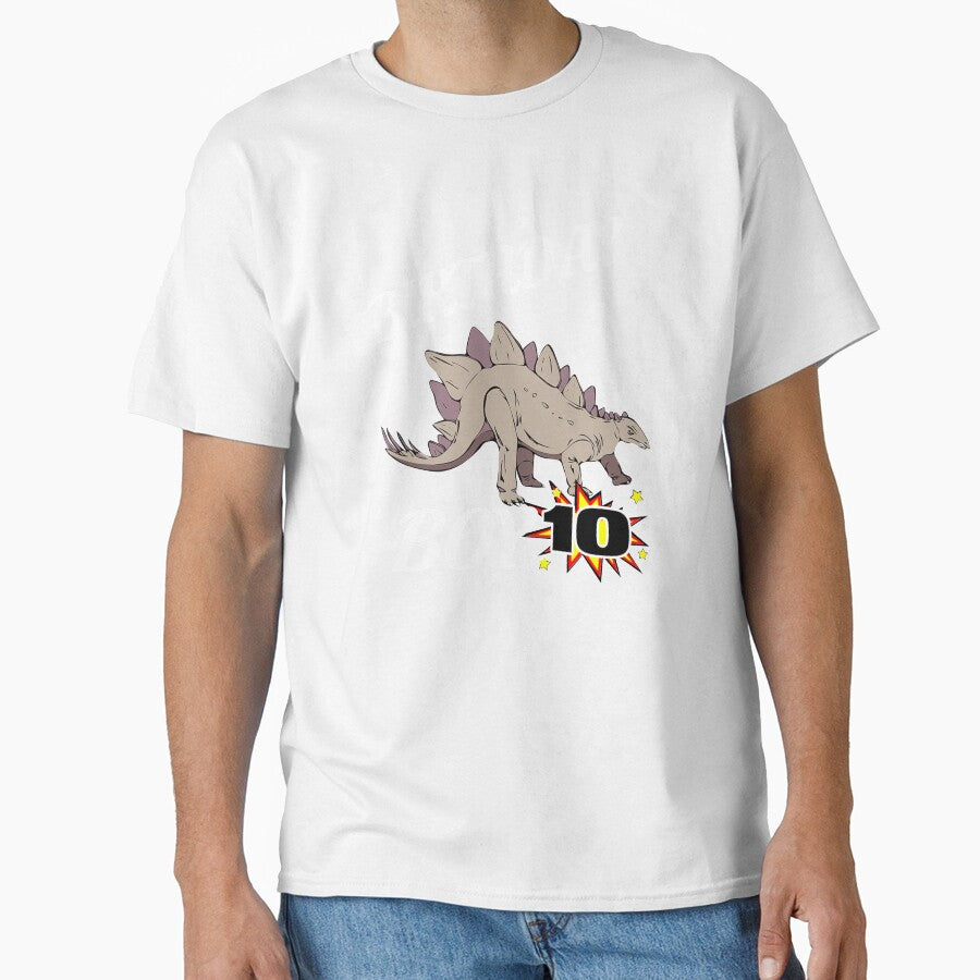 10 Years Old Birthday Design Dinosaur GifDesign by drwigglebutts