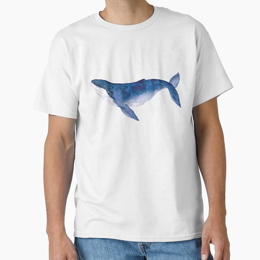 Humpback Whale in watercolor by Harpley Design Studio