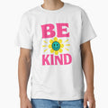 Be Kind Retro Flower – Positive Vibes Smiley Flower Design by Vibrantdream