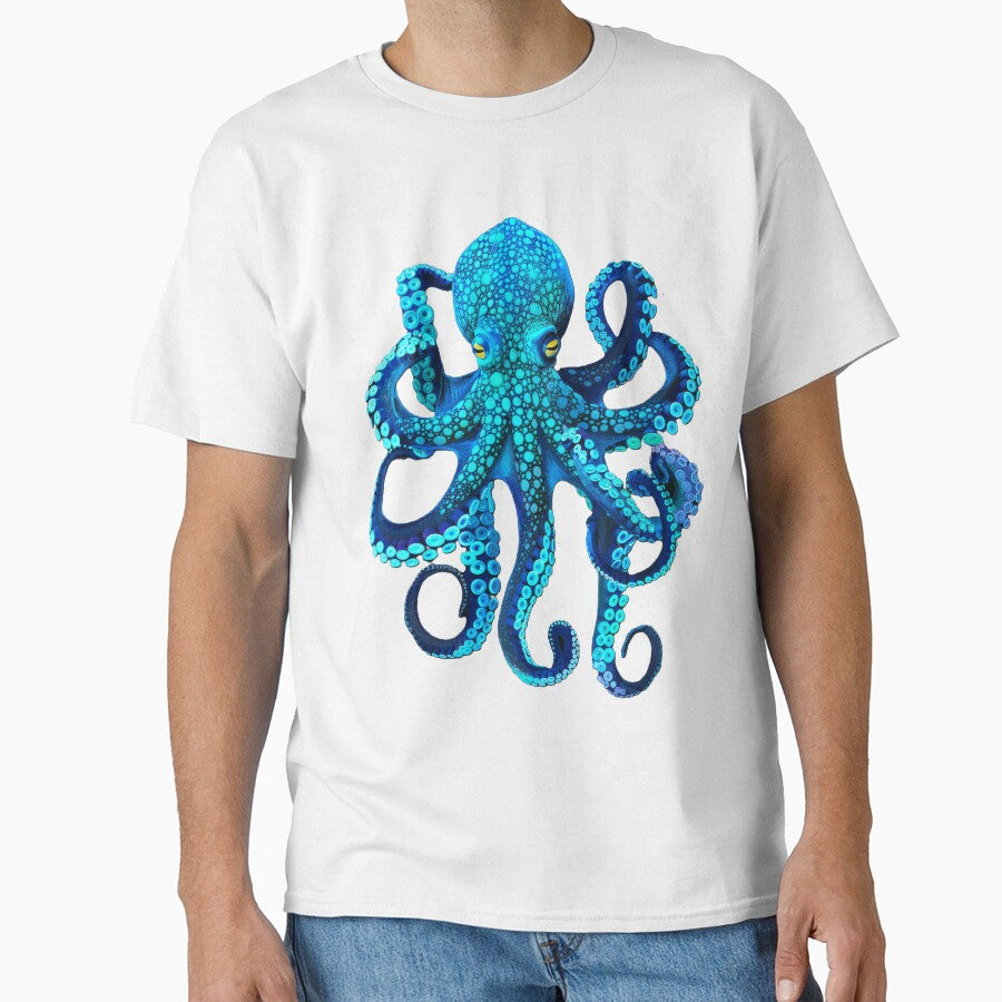 Aqua Blue Octopus by scicilysimonee