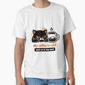 Grumpy Black Cat - My Coffee Is Cold And So Is My Soul by Rawecz Studio