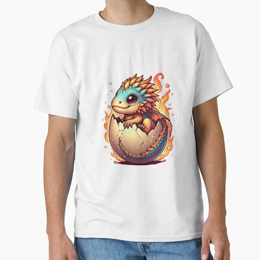 Cute baby fire fantasy dragon by NerdiPop