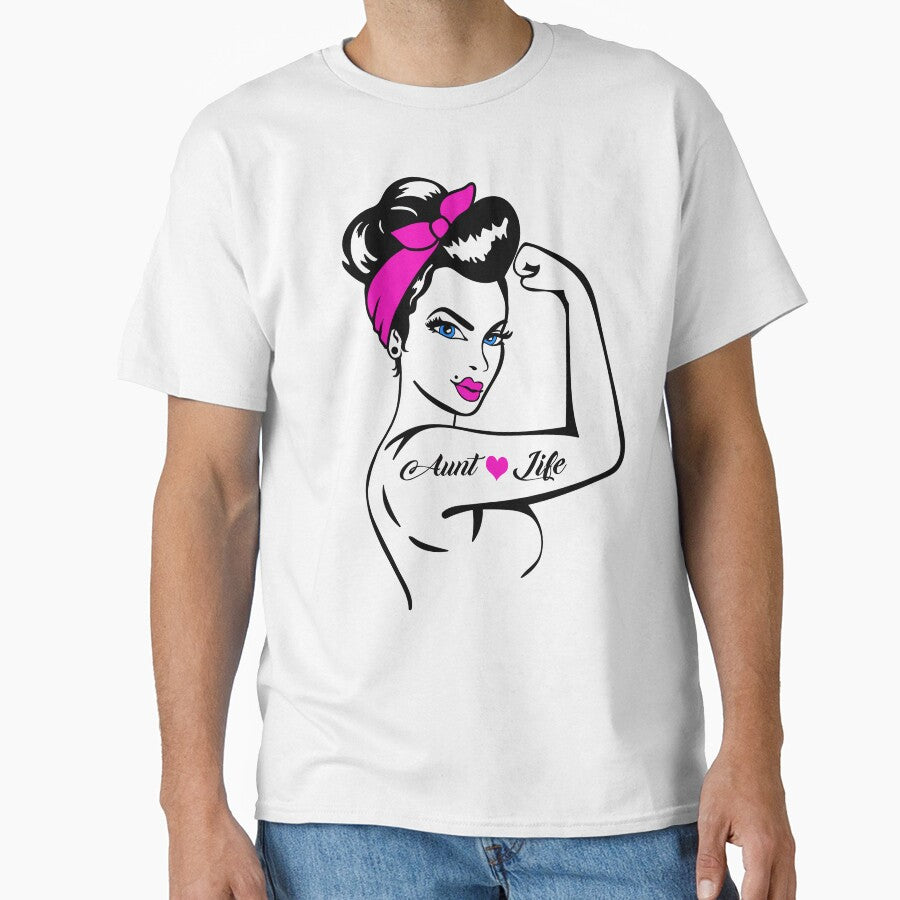 Aunt Life Shirt T shirts For Aunts Great Aunt T Shirt Best Aunt Shirt by Esmilna Castillo