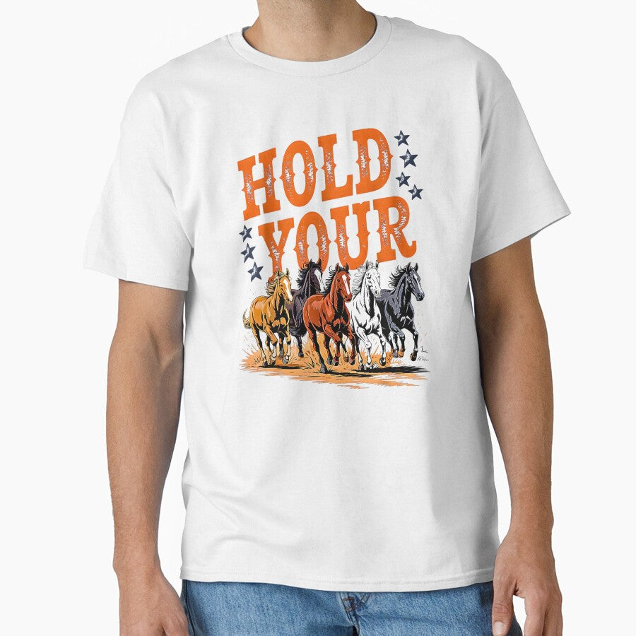 Hold Your Horses – Vintage Western Horse Lover Equestrian Country Design by Rahamkshop