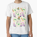 Golf Zoo Animals In Pink Golf Cart Pattern by daphsam