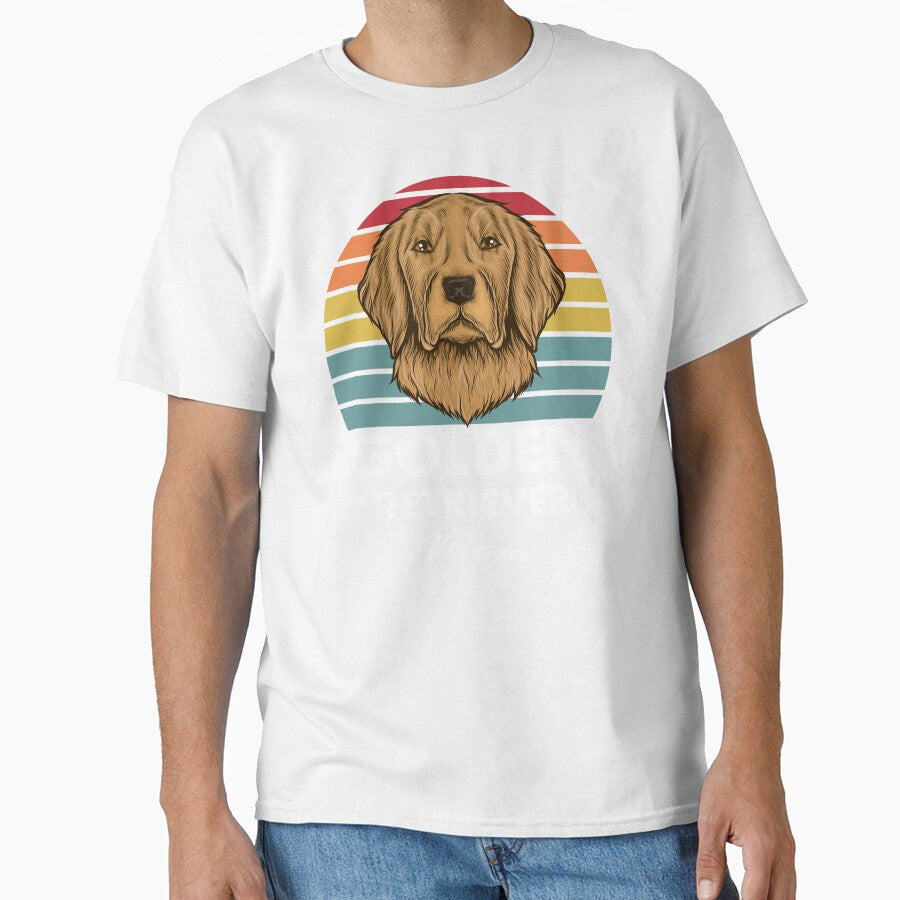 Vintage golden retriever Dog Lover Mom Gift Graphic by VivaGul