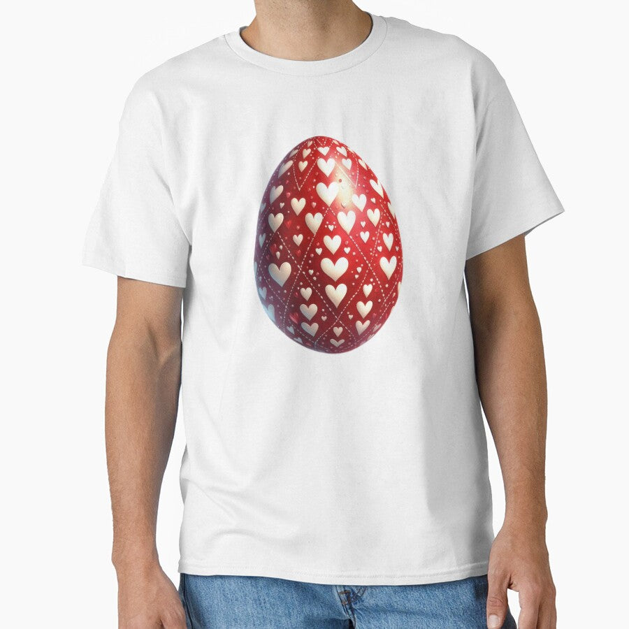 easter egg red with white hearts decoration by Expressions-Sel
