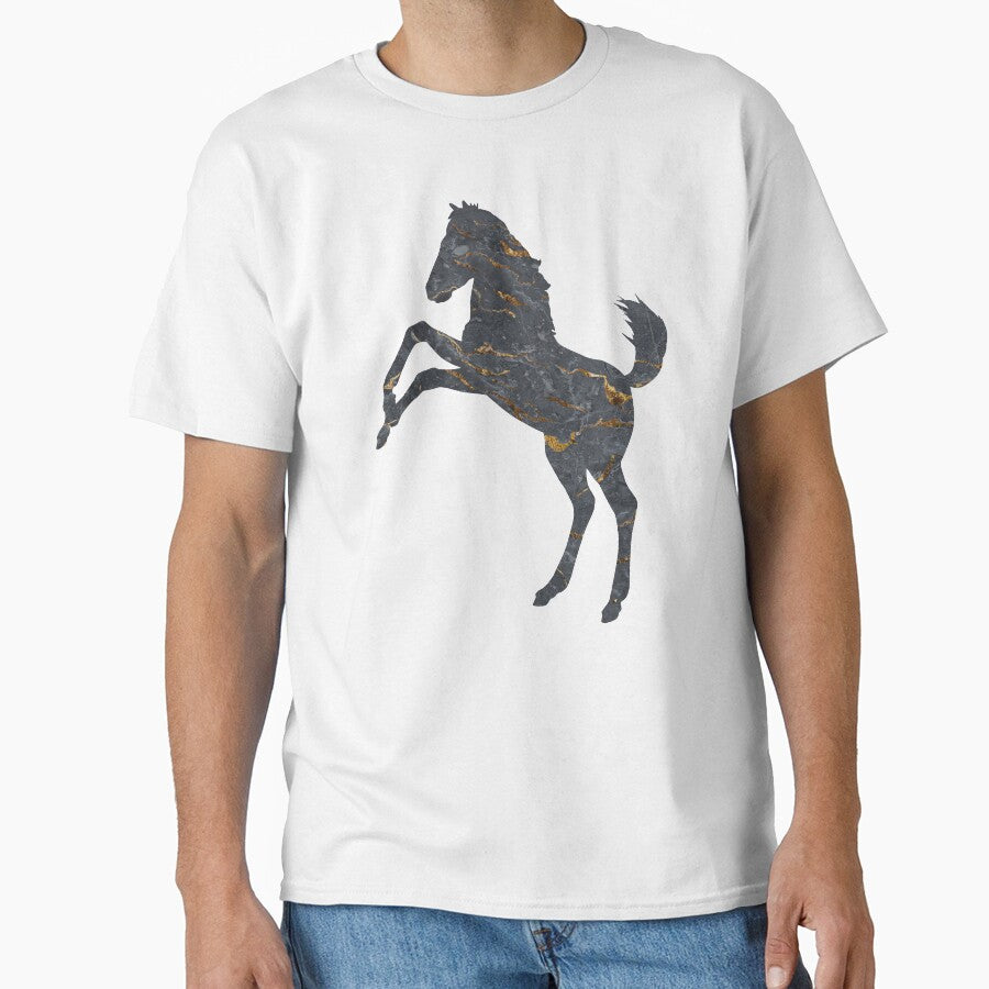 Mustang Horse Liquid Marble by SoccaTamam