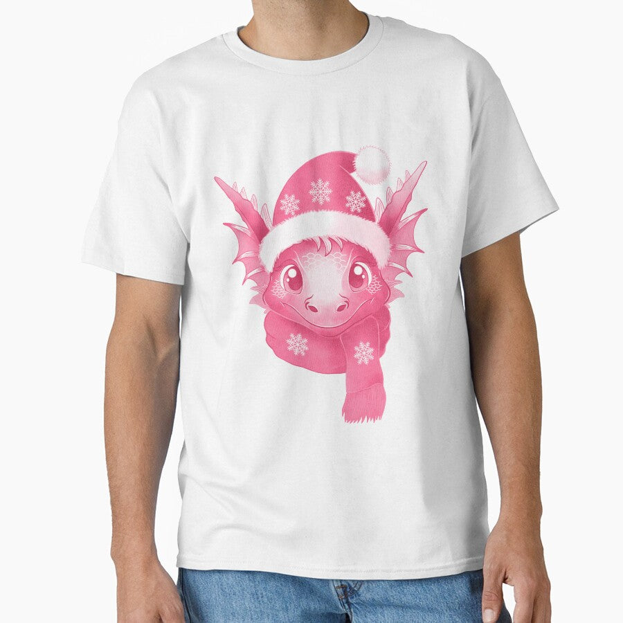 Christmas pink dragon by AngeMNunez