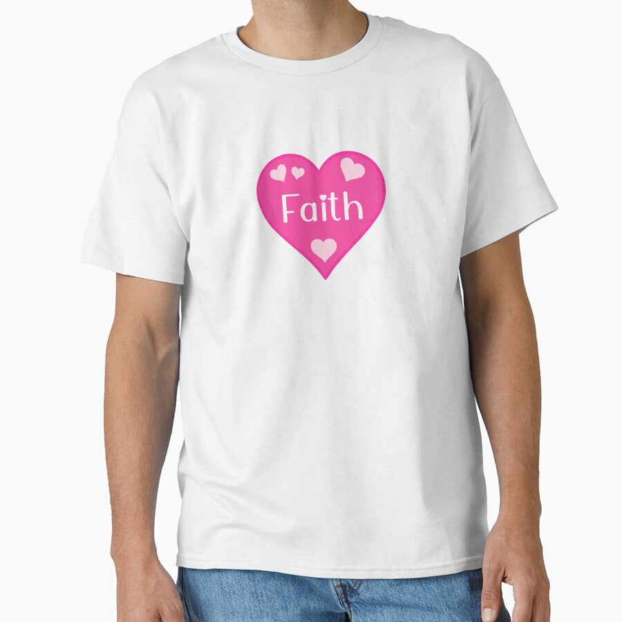 Faith Name Pink Heart by Jeallan Designs