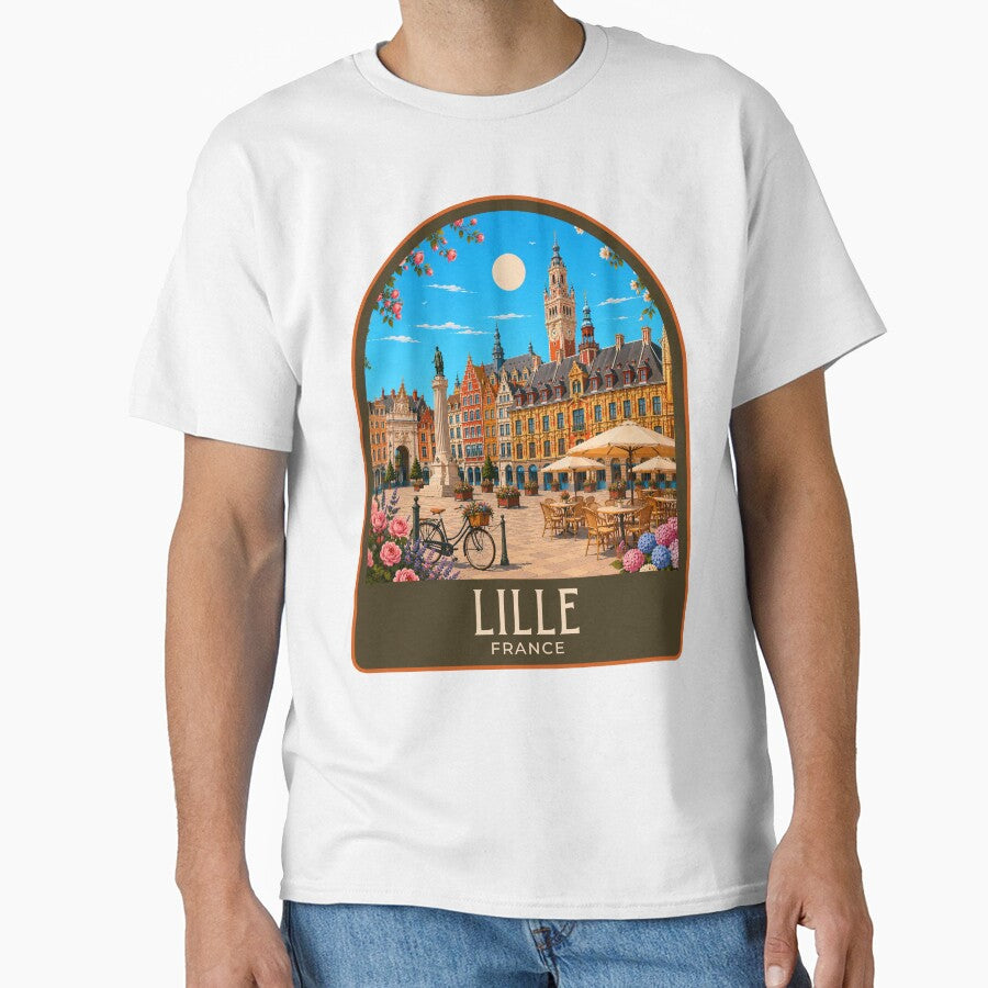 Lille Vintage Travel Illustration by HomeLivingCo
