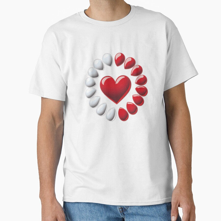 Valentines Day red and white heart,Valentine heart,valentine art,valentine design by Expressions-Sel