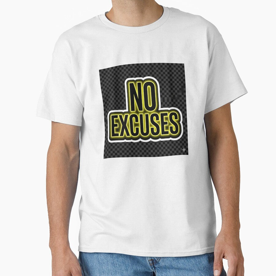 No Excuses – Bold Motivation Sticker by ArtNestStudio24