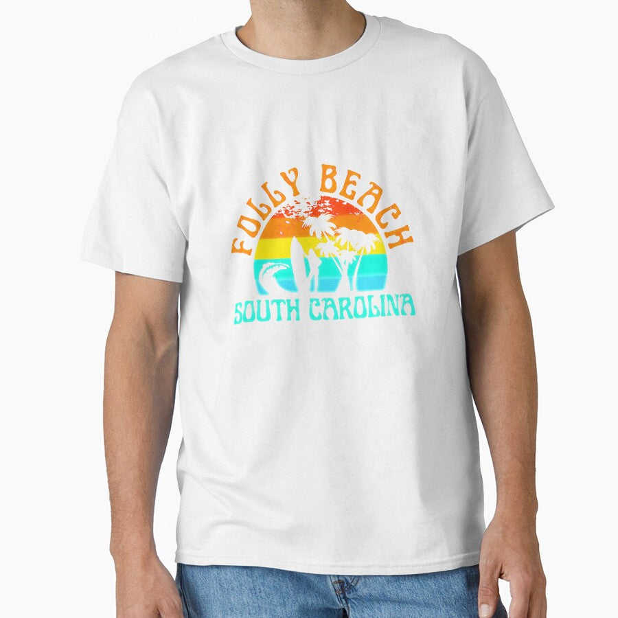 Folly Beach South Carolina Surf Beach Surfer SC Girls Long Sleeve by ARMSTRONGKAY