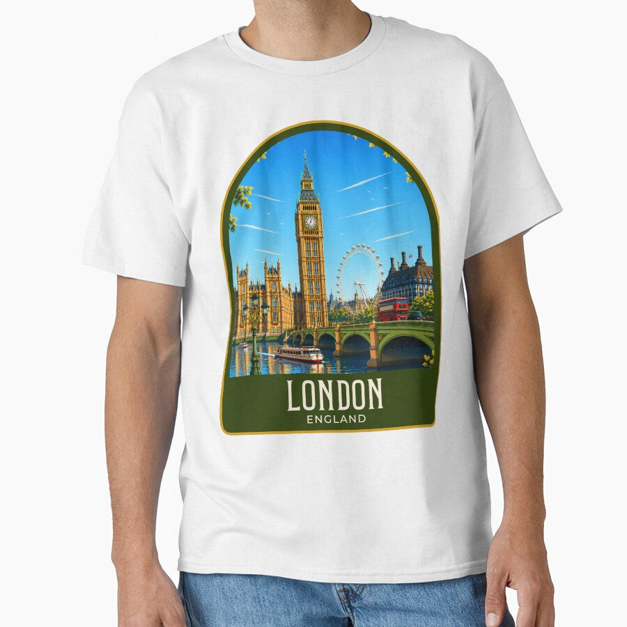 London Vintage Travel Illustration by HomeLivingCo