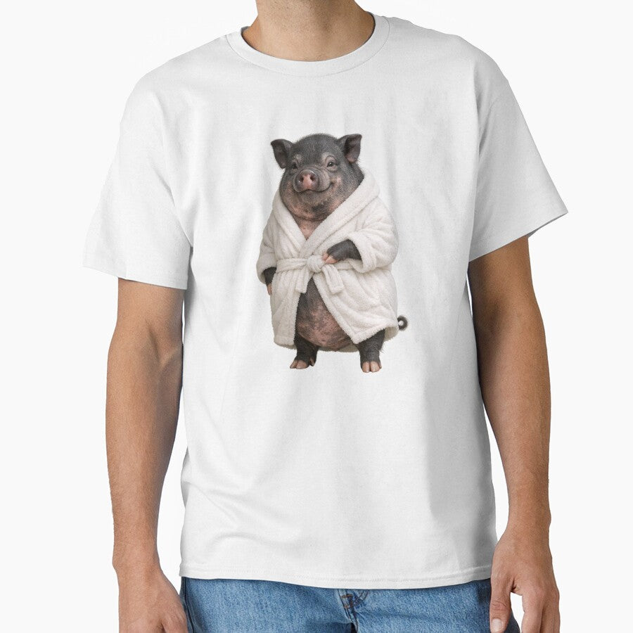 Bathrobe Pot-Bellied Pig by Sillytoe