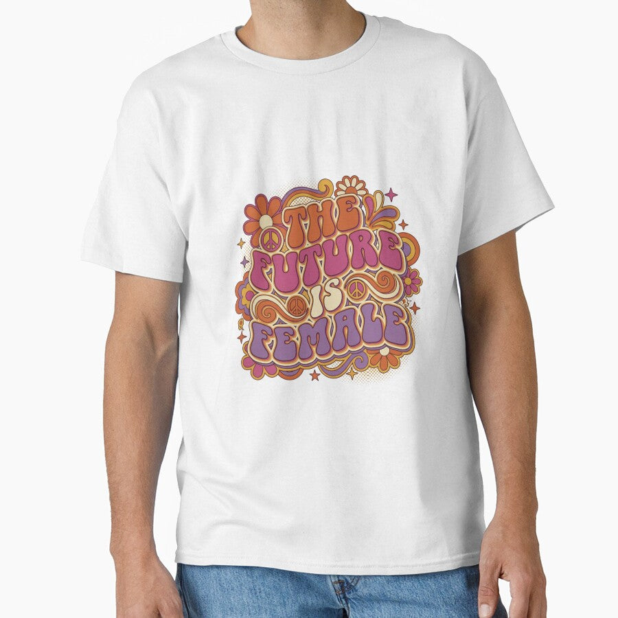 The Future Is Female - Retro 70s Groovy Typography by GemajoStudio