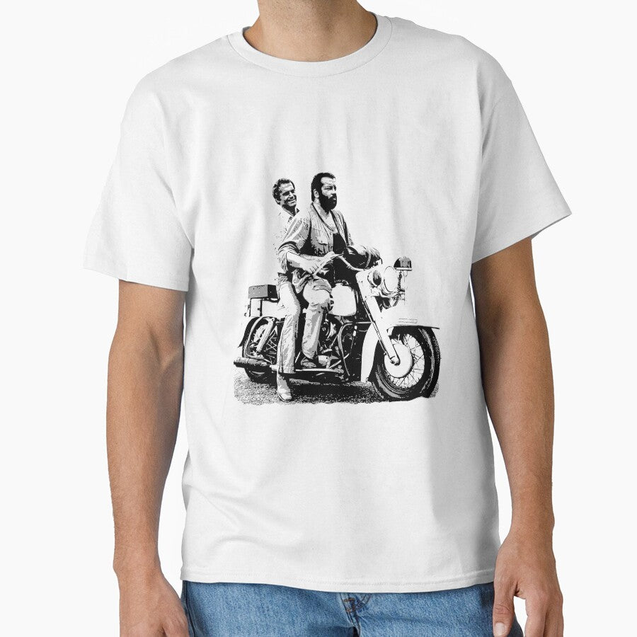 Bud Spencer Terence Hill on motorbike | budflux.com by Budflux