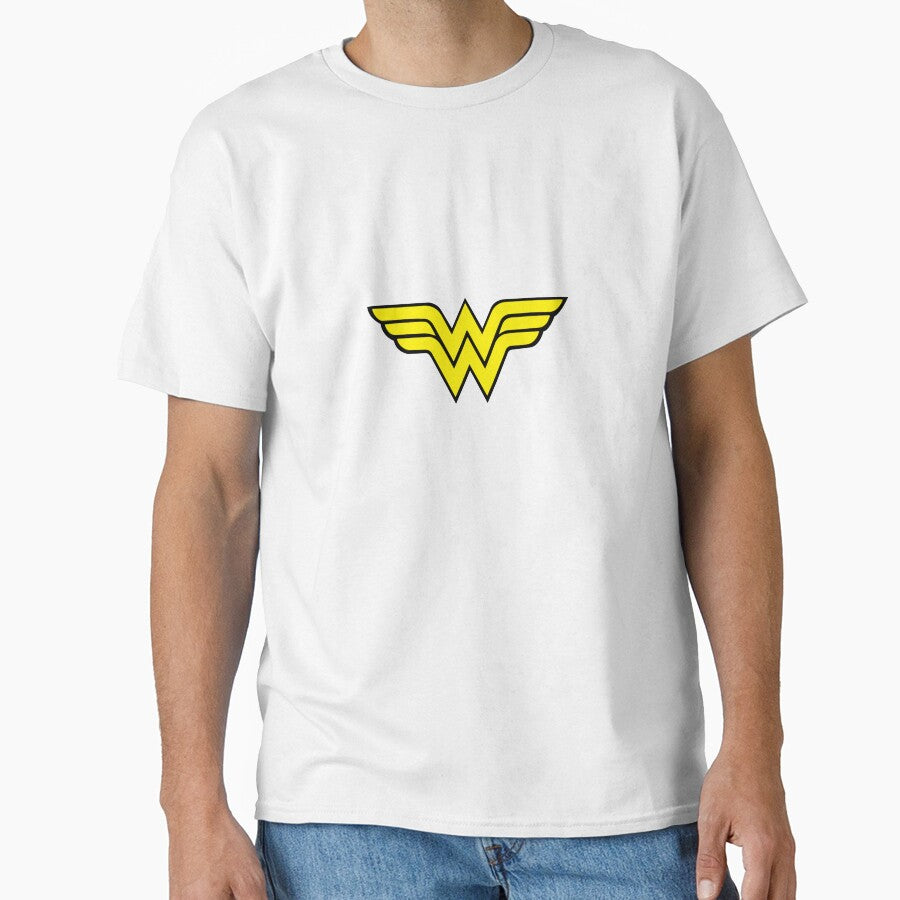 Wonder Woman Classic Golden Winged W Logo Symbol by lolahawkinss