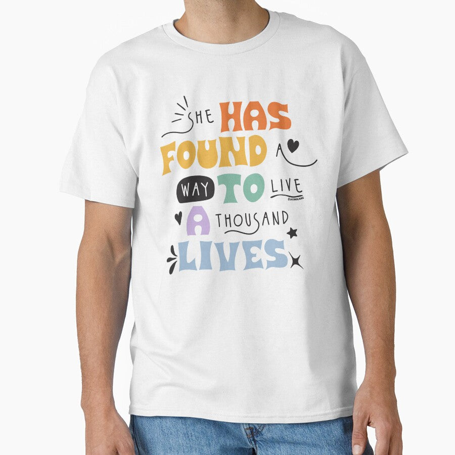 She Has Found A Way To Live A Thousand Lives / Pastel Colors Bookish Aesthetic Bookworm Quote For Kindle Girlie Readers Tbr Booktube by Latinoladas
