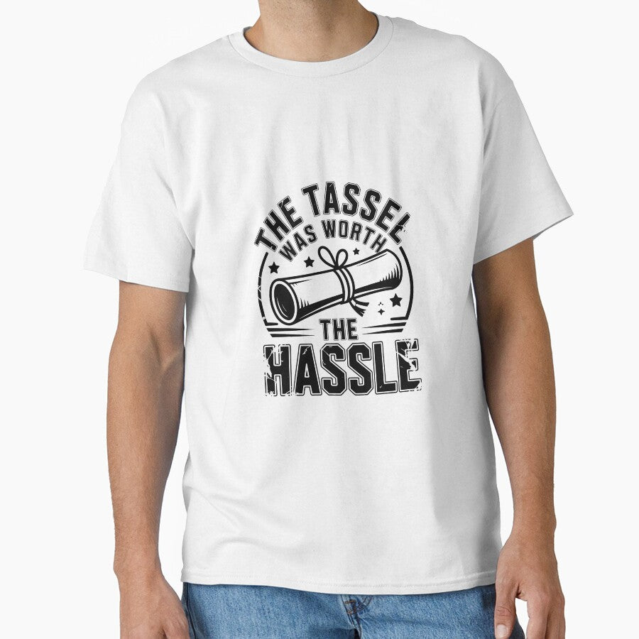 The Tassel Was Worth The Hassle – Retro Graduation Class of 2026 T-Shirt Design by simpleart92