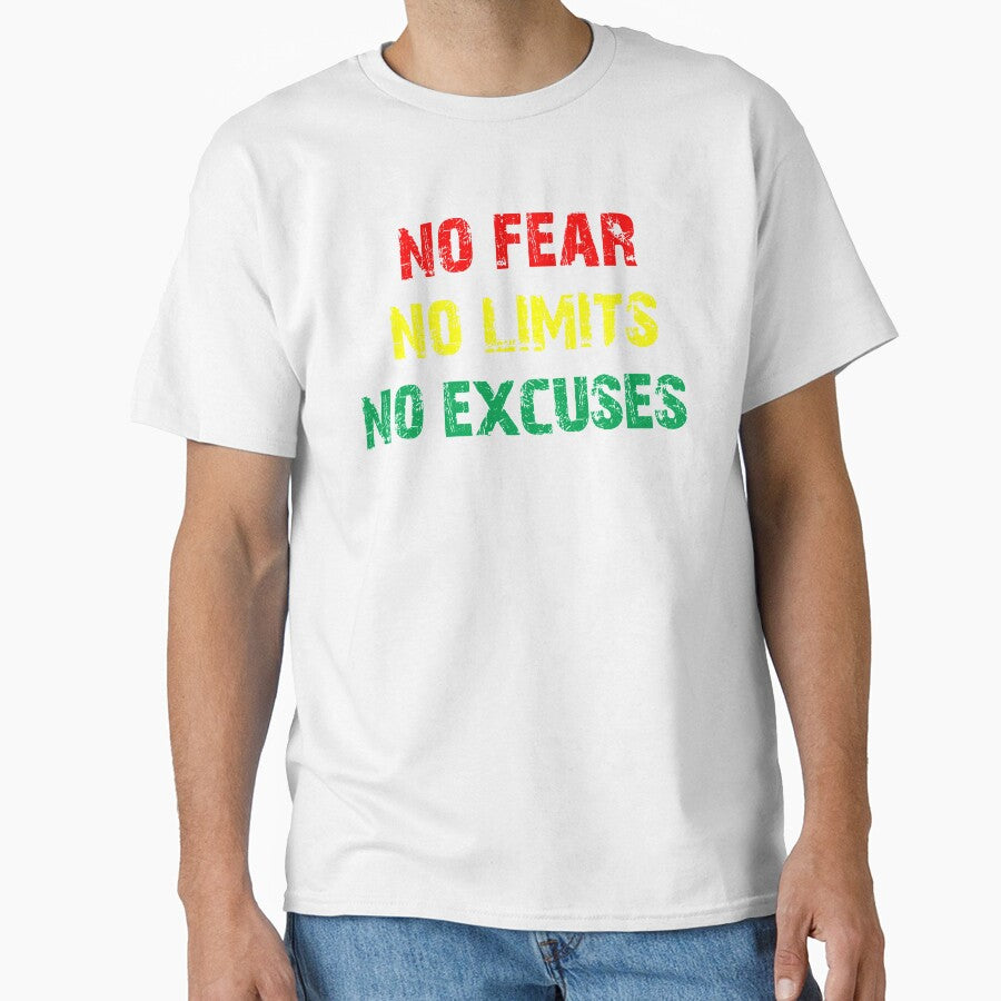 No  Fear, No Limits, No Excuses quote by WASAN  DESIGNS