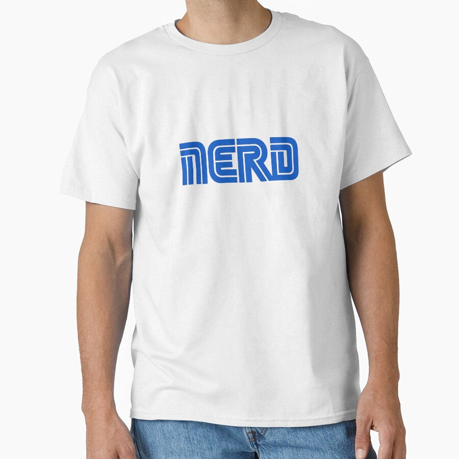 Nerd Minimalist Typography Shirt | Funny Geek Graphic Tee | Blue Text Design by GarnerSupplyCo
