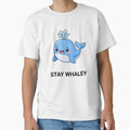 Stay Whaley Sweet Kawaii Whale Saying by BoosterShop