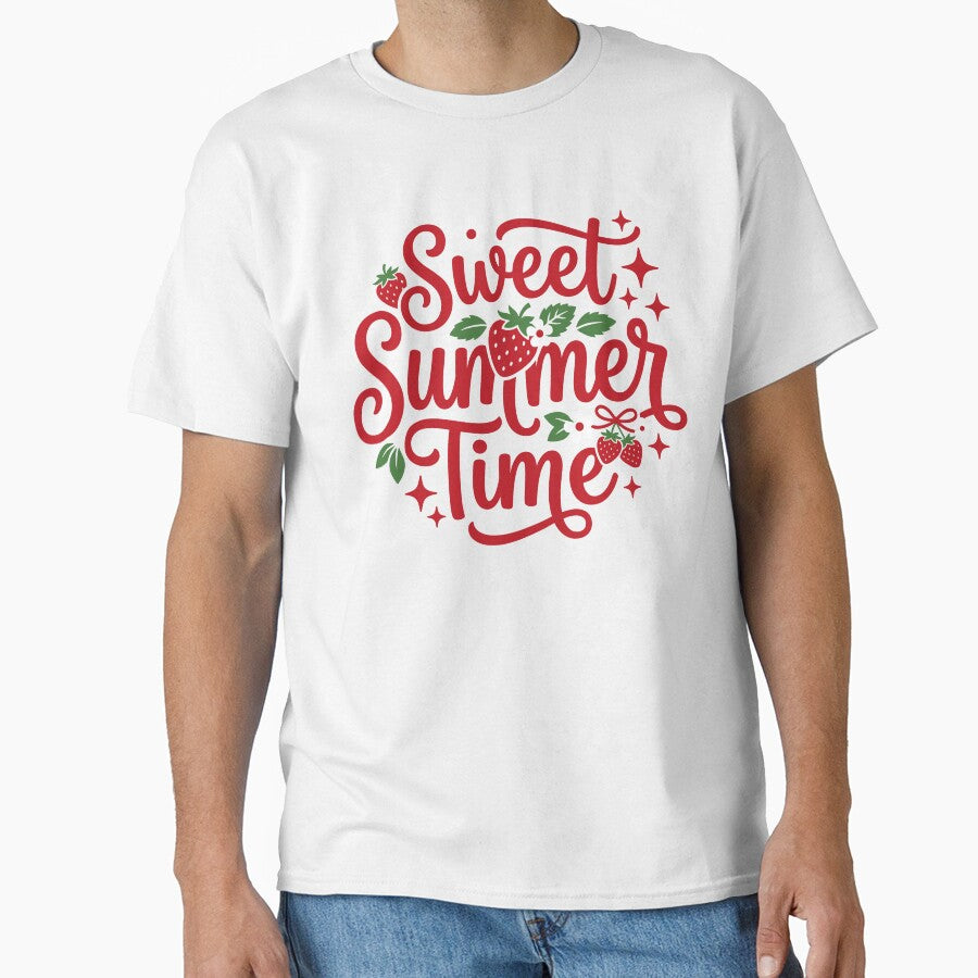 Cute Retro Strawberry Summer Time Kids Girls by KroghDs